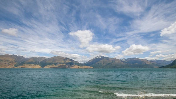 Λίμνη Στο Νότιο Νησί Στη Νέα Ζηλανδία — Φωτογραφία Αρχείου