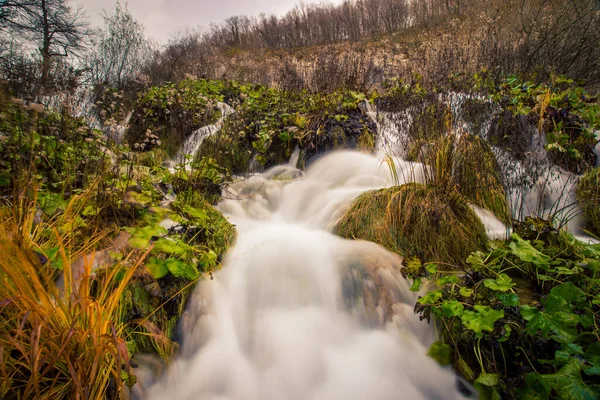 Waterfalls Croatia Plitvice National Park — Stock Photo, Image