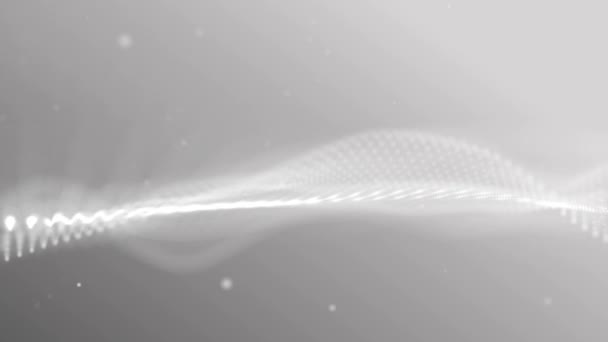 Білий Абстрактний Фентезійний Технологічний Рух Фону Візуалізація — стокове відео