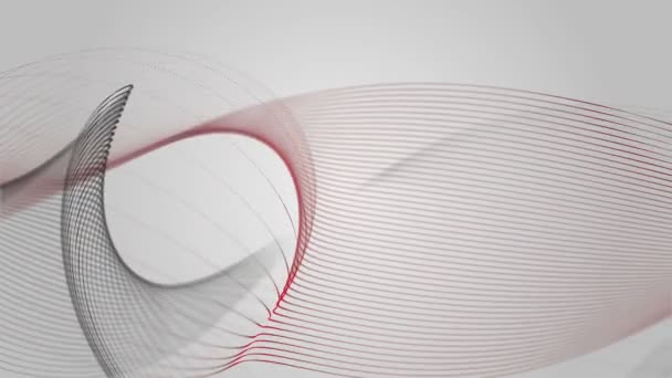 Élégantes lignes abstraites et dynamiques en mouvement. Thème affaires et bureau. Animation vague élégante abstraite. Généré par ordinateur - rendu 3D 