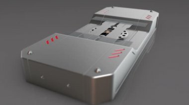 Soyut endüstriyel çelik dişli mekanizması. Fantezi teknoloji ve mühendislik arka plan. Alan ayarları derinliği. 3D render.