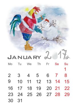 Çizgi film horoz yapım kardan adam