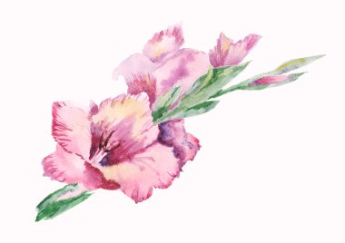 Glayöl, el boyalı suluboya resim.