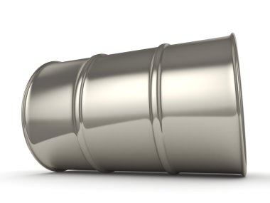 3D render parlak krom varil