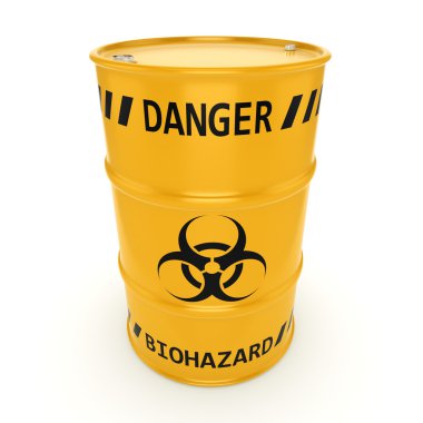 3D render biohazard varil