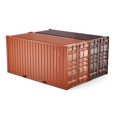 3D render konteynerler