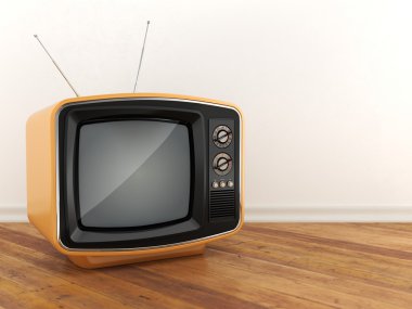 3D render eski tv