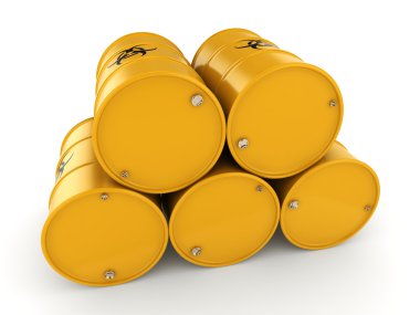 3 boyutlu biyolojik tehlike varilleri oluşturuluyor