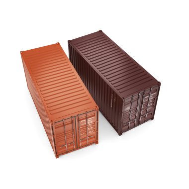 3D render konteynerler