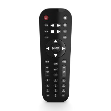 3D render Tv uzaktan