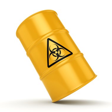 3D render biohazard varil
