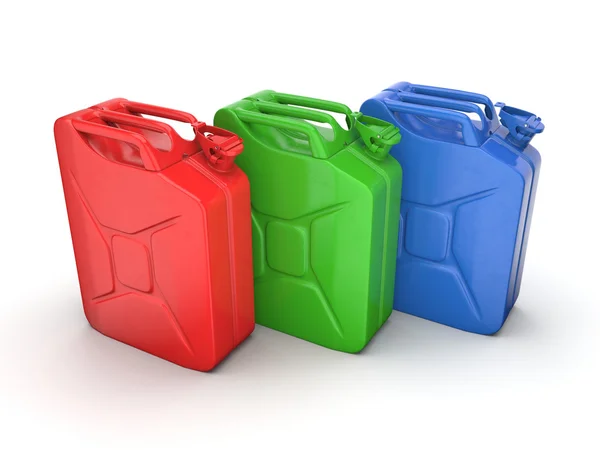 3D rendering jerrycans — Stockfoto