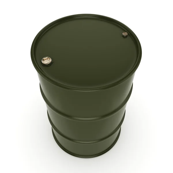 3D Rendering Khaki Barrel — Stockfoto