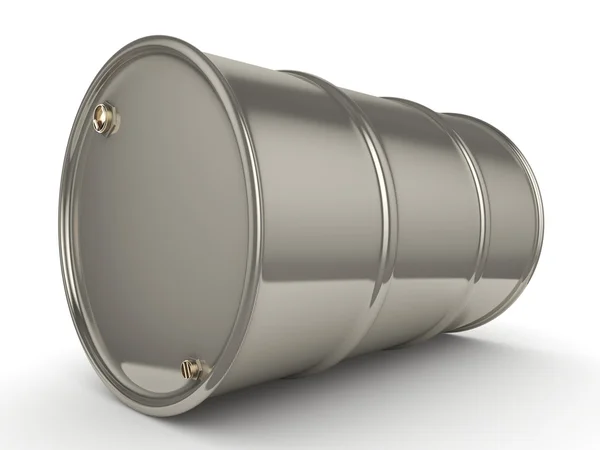 3D rendering Shiny chrome barrel — Stock Photo, Image