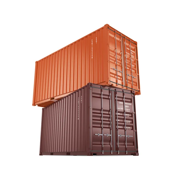 3D vykreslování kontejnery — Stock fotografie