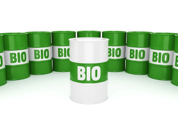 Barril de renderizado 3D de biocombustibles —  Fotos de Stock