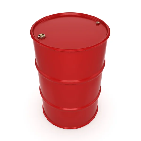 3d 渲染红桶 — 图库照片