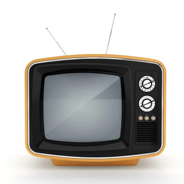 3D rendering old tv Stock Photo