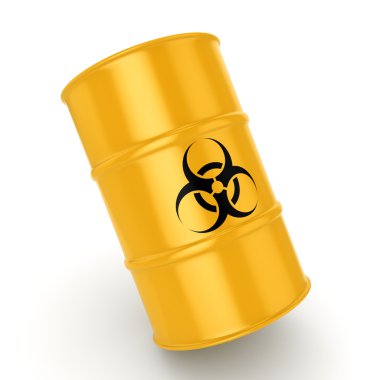 3D render biohazard varil