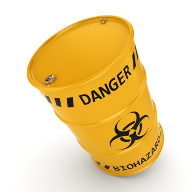 3D render biohazard varil