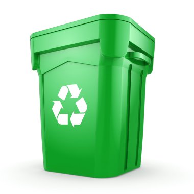 3D depo gözü geri dönüşüm yeşil oluşturma 