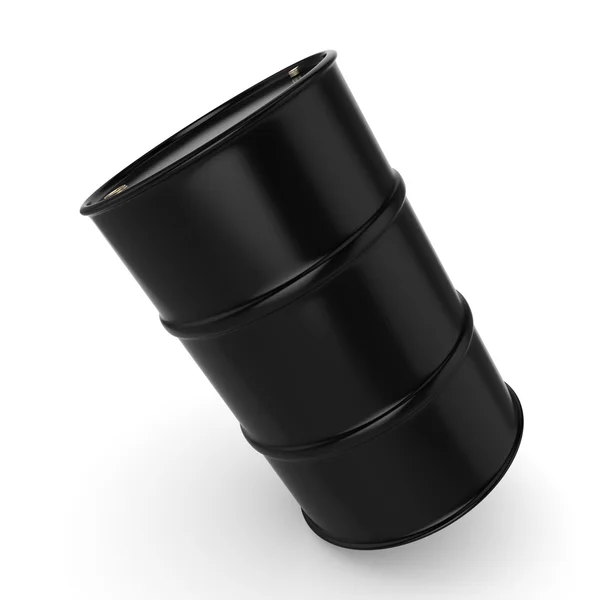 3D renderização barril preto — Fotografia de Stock