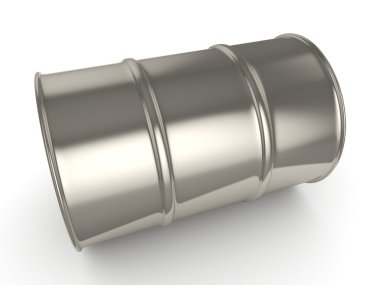 3D render parlak krom varil