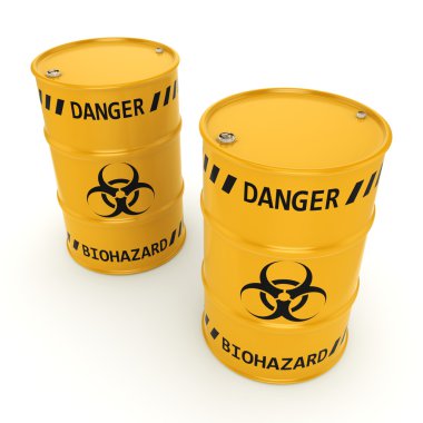 3 boyutlu biyolojik tehlike varilleri oluşturuluyor