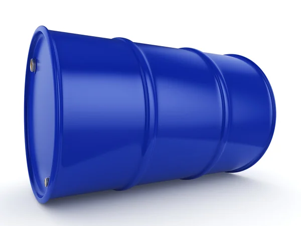 Representación 3D barril azul — Foto de Stock