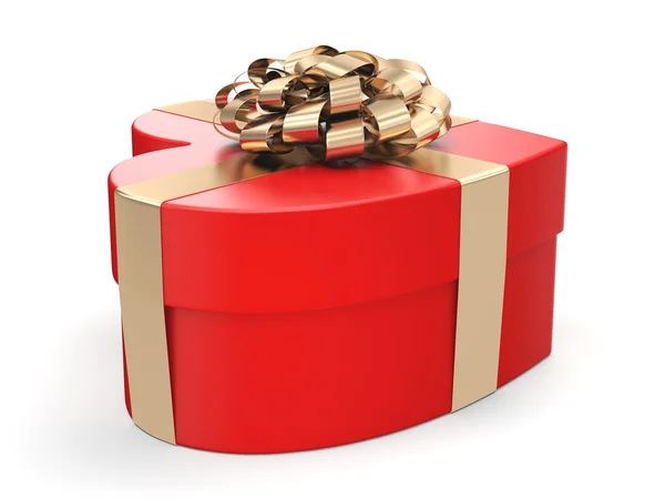 3D rendering Red heart box — Stock Photo, Image