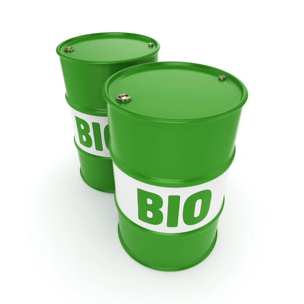 3D rendering barrel of biofuels — Stock Photo, Image