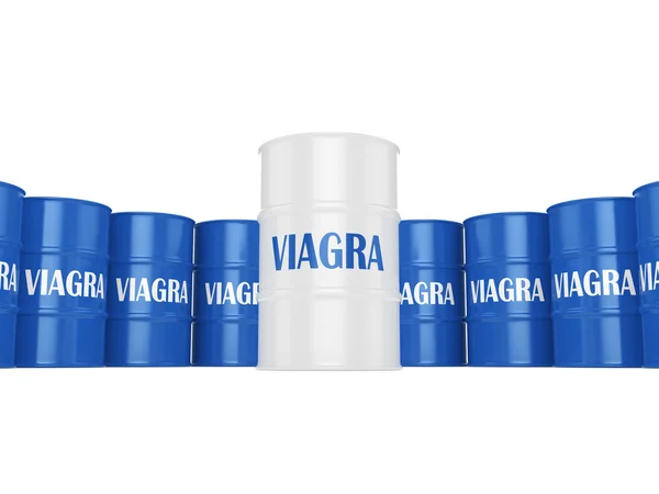 3D renderowania kontenerów wiele Viagra — Zdjęcie stockowe