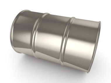 3D render parlak krom varil