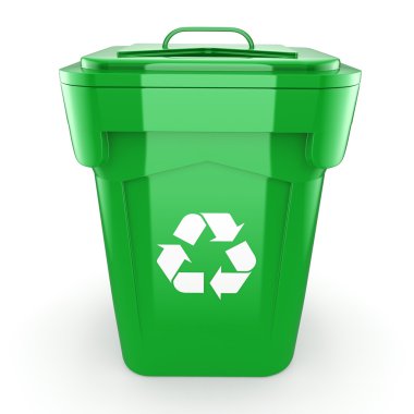 3D depo gözü geri dönüşüm yeşil oluşturma 