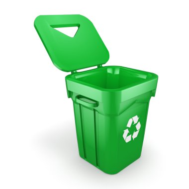 3D depo gözü geri dönüşüm yeşil oluşturma 