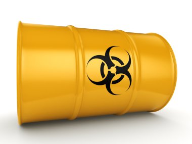 3D render biohazard varil