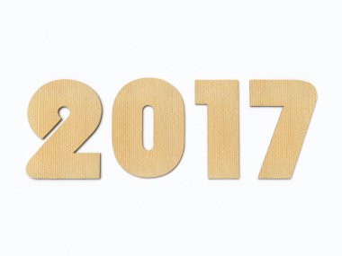 3D render 2017 yeni yıl basamak