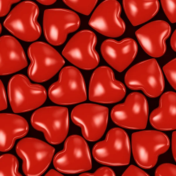 Representación 3D fondo de corazones — Foto de Stock