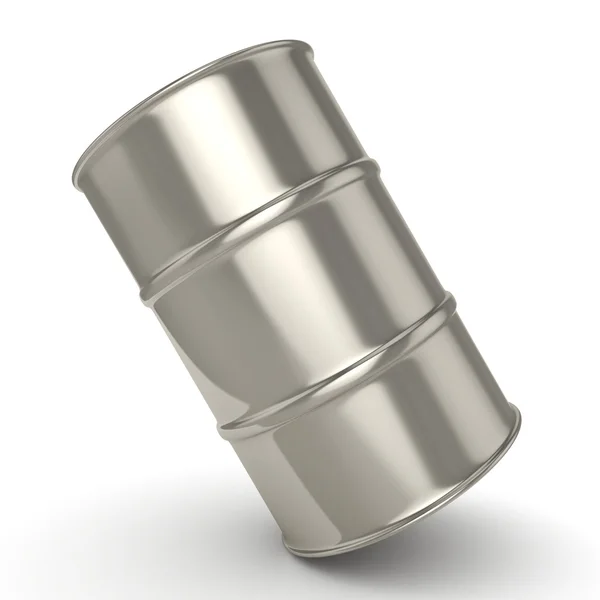 3D rendering Shiny chrome barrel — Stock Photo, Image
