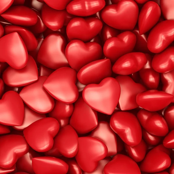 Fundo de renderização 3D de corações — Fotografia de Stock