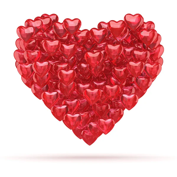 Representación 3D corazón — Foto de Stock