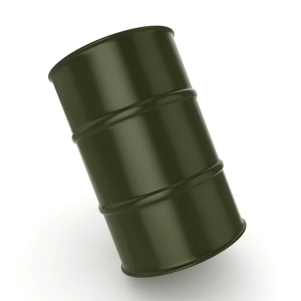 3D rendering khaki barrel — Stock Photo, Image