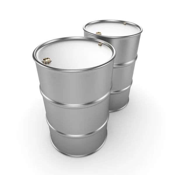 3D rendering aluminum barrel — Stock Photo, Image