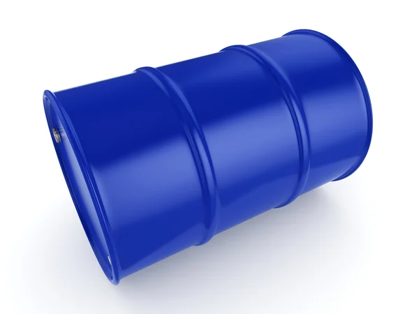 3D renderização barril azul — Fotografia de Stock