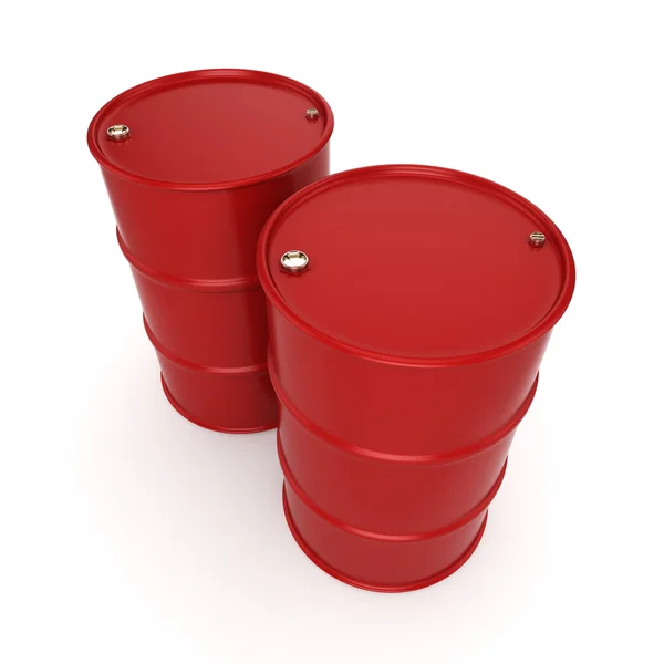 3D renderização barris vermelhos — Fotografia de Stock