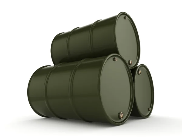 Representación 3D barriles caqui — Foto de Stock