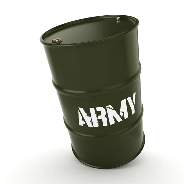 3D rendering armén fat — Stockfoto