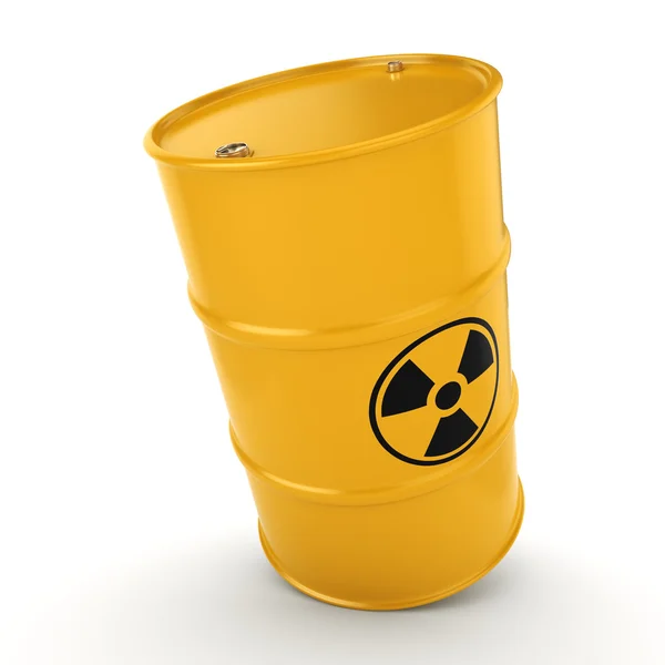 3d 渲染放射性桶 — 图库照片