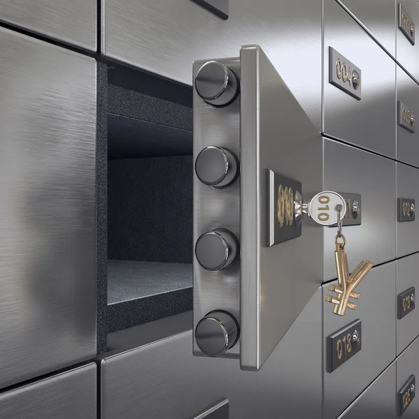 3D rendering safe deposit boxes — Stock Photo, Image