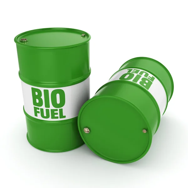 3D rendering vaten van biobrandstoffen — Stockfoto